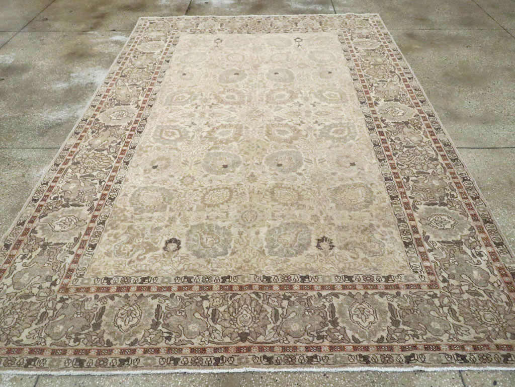 Antique Persian Tabriz Small Room Size Carpet, No.24043 - Gss