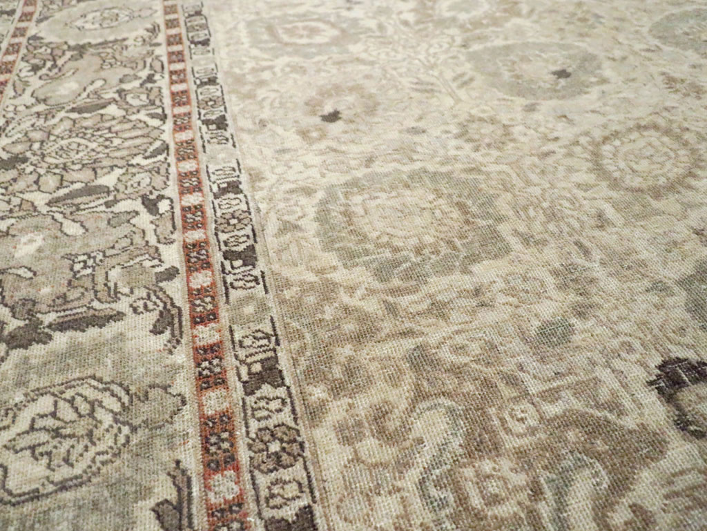 Antique Persian Tabriz Small Room Size Carpet, No.24043 - Gss