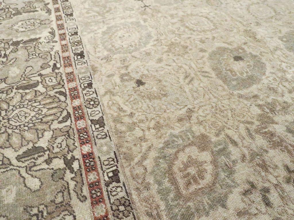 Antique Persian Tabriz Small Room Size Carpet, No.24043 - Gss