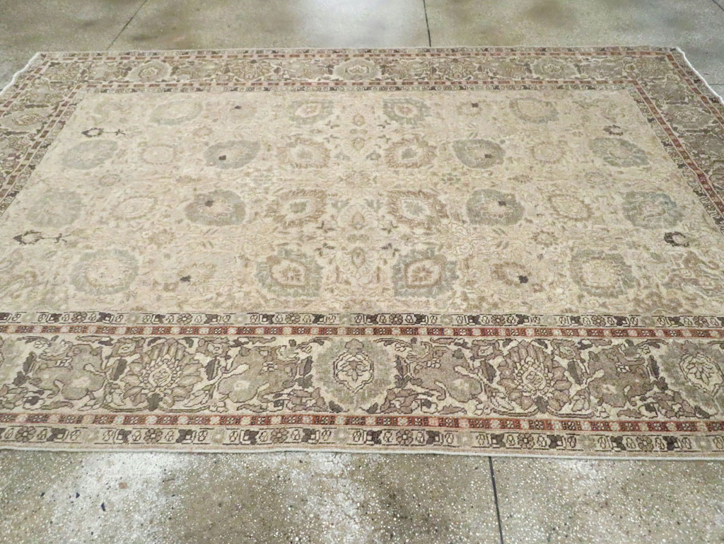 Antique Persian Tabriz Small Room Size Carpet, No.24043 - Gss
