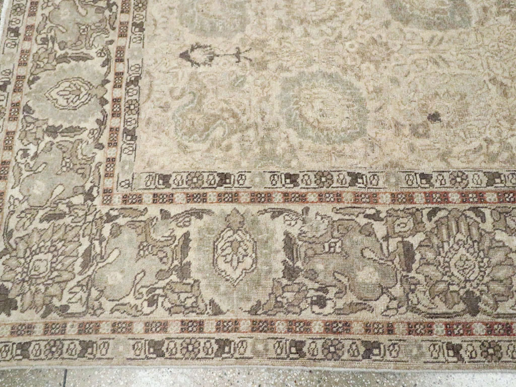 Antique Persian Tabriz Small Room Size Carpet, No.24043 - Gss