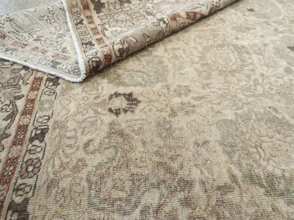 Antique Persian Tabriz Small Room Size Carpet, No.24043 - Gss