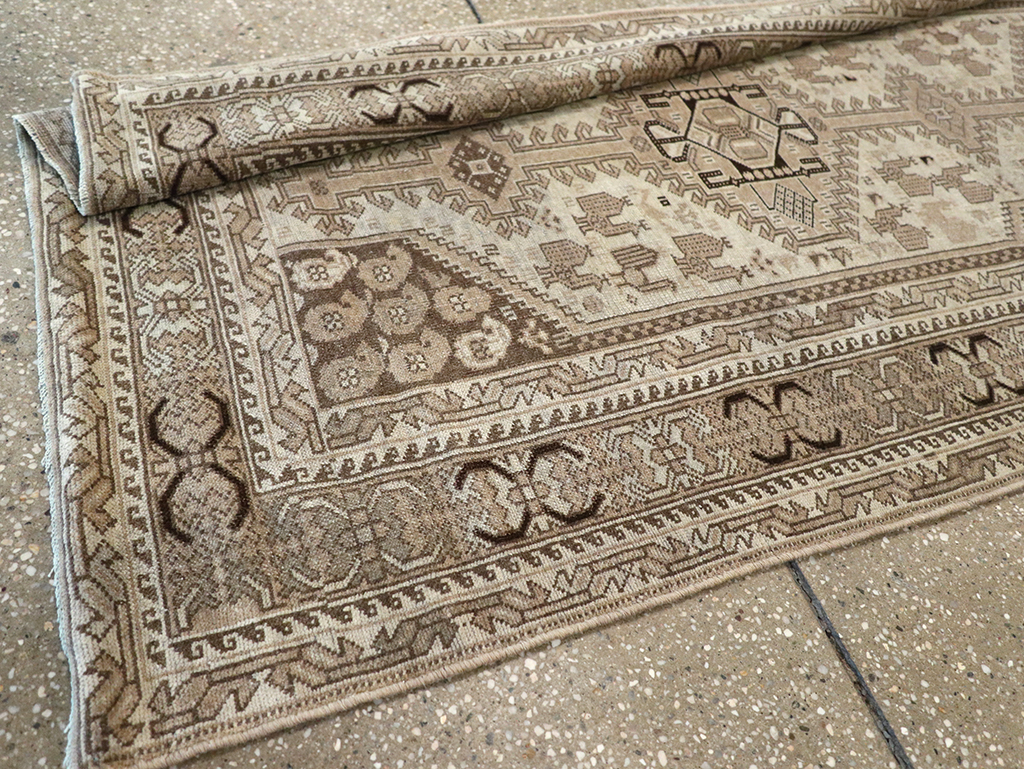 Antique Persian Shiraz Long Runner, No.24051 - Gss