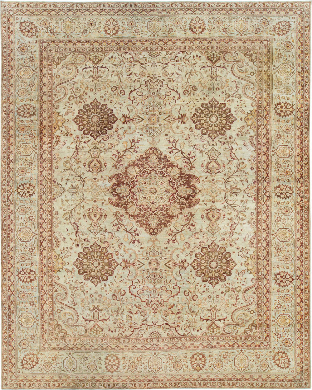 Antique Persian Lavar Kerman Carpet, No.24067 - Gss