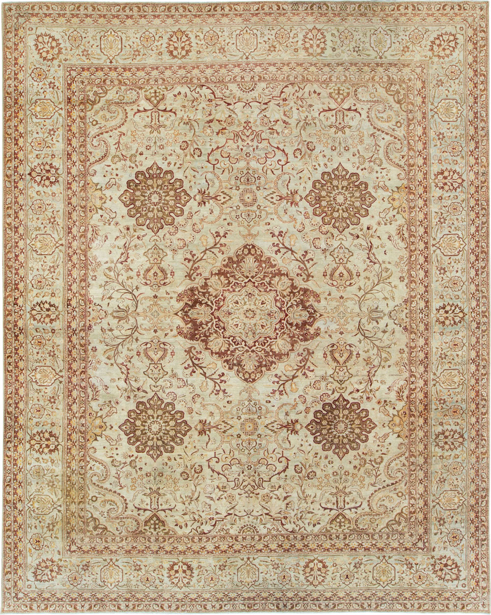 Antique Persian Lavar Kerman Carpet, No.24067 - Gss