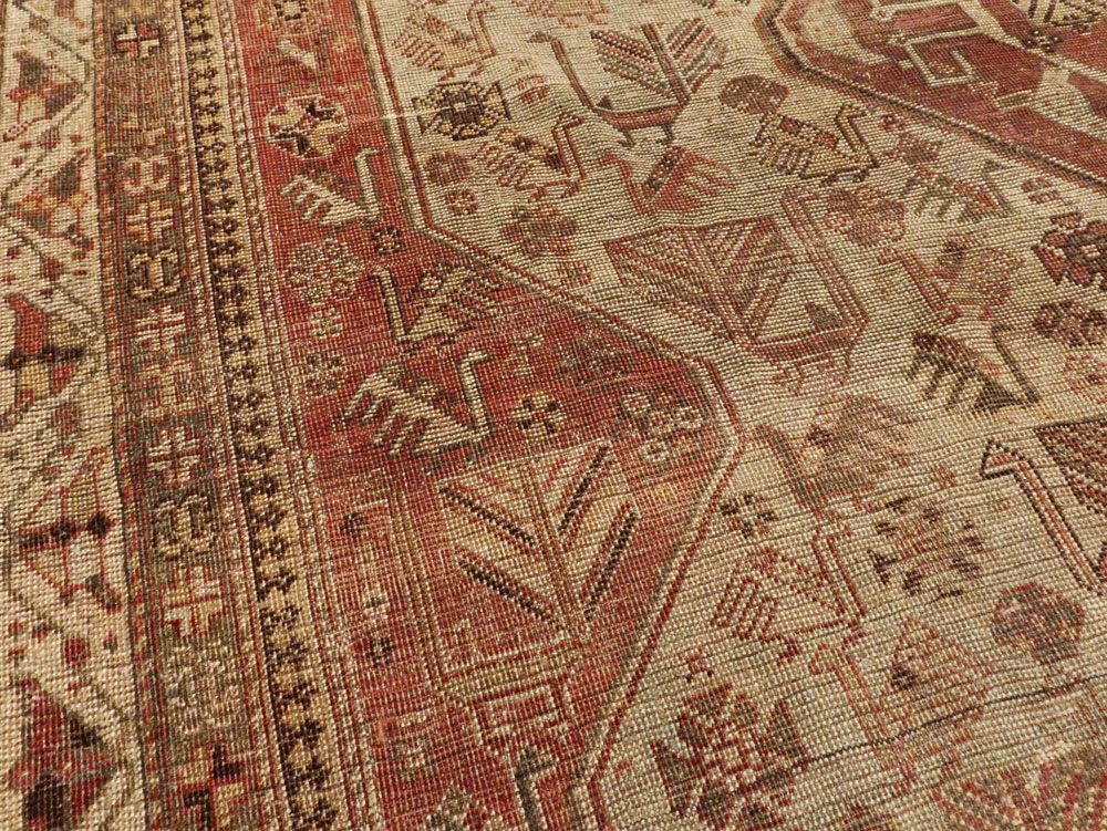 Antique Persian Shiraz Accent Rug, No.24072 - Gss