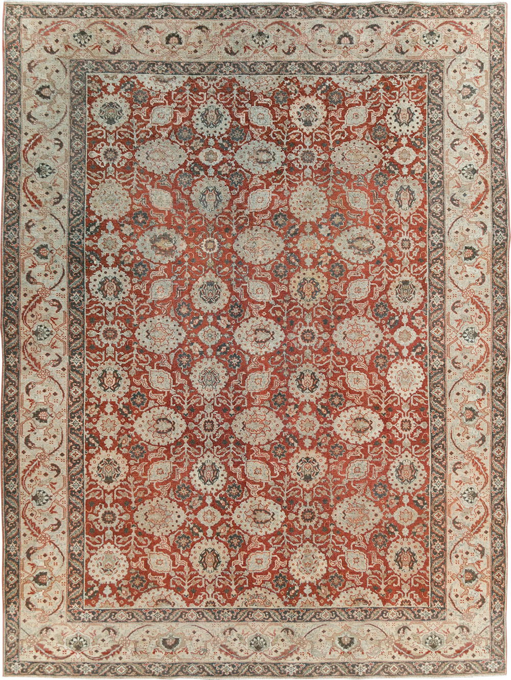 Antique Persian Tabriz Carpet, No.24081 - Gss