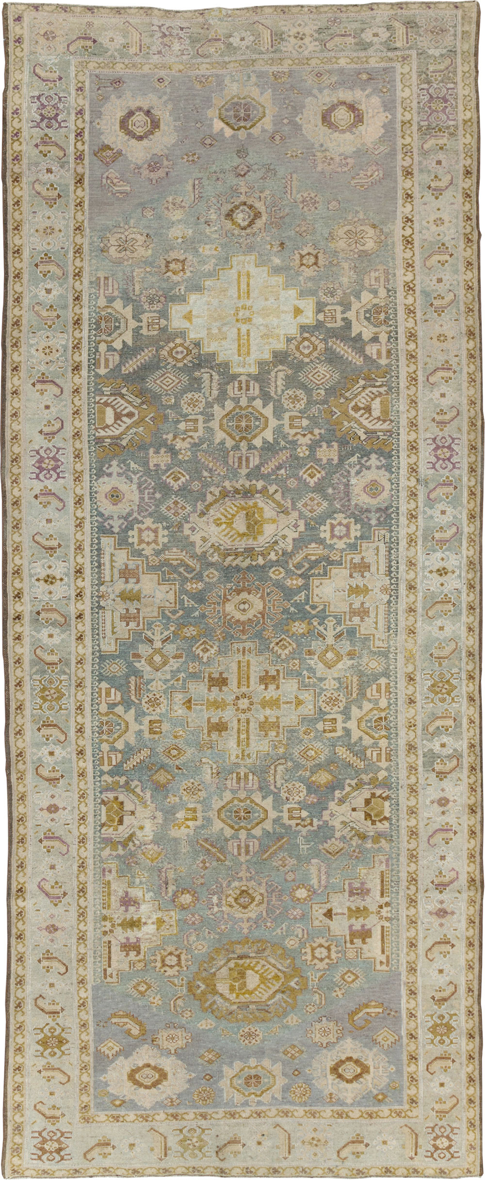 Antique Persian Malayer Wide Gallery Runner, No.24083 - Gss