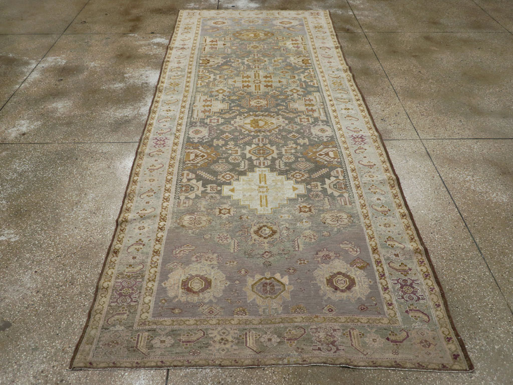 Antique Persian Malayer Wide Gallery Runner, No.24083 - Gss