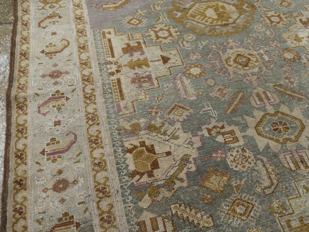 Antique Persian Malayer Wide Gallery Runner, No.24083 - Gss