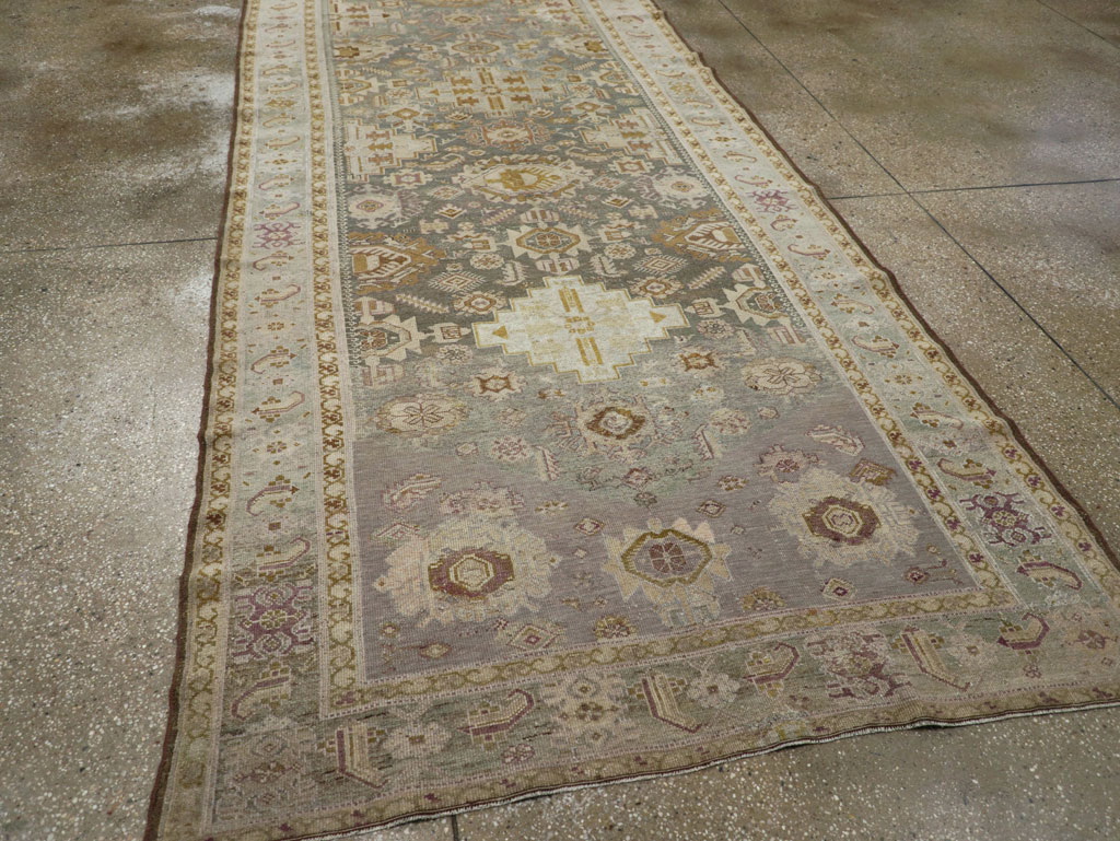 Antique Persian Malayer Wide Gallery Runner, No.24083 - Gss