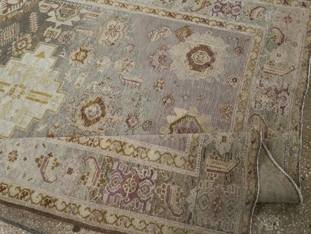 Antique Persian Malayer Wide Gallery Runner, No.24083 - Gss