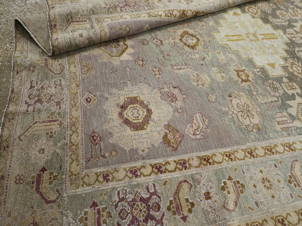 Antique Persian Malayer Wide Gallery Runner, No.24083 - Gss