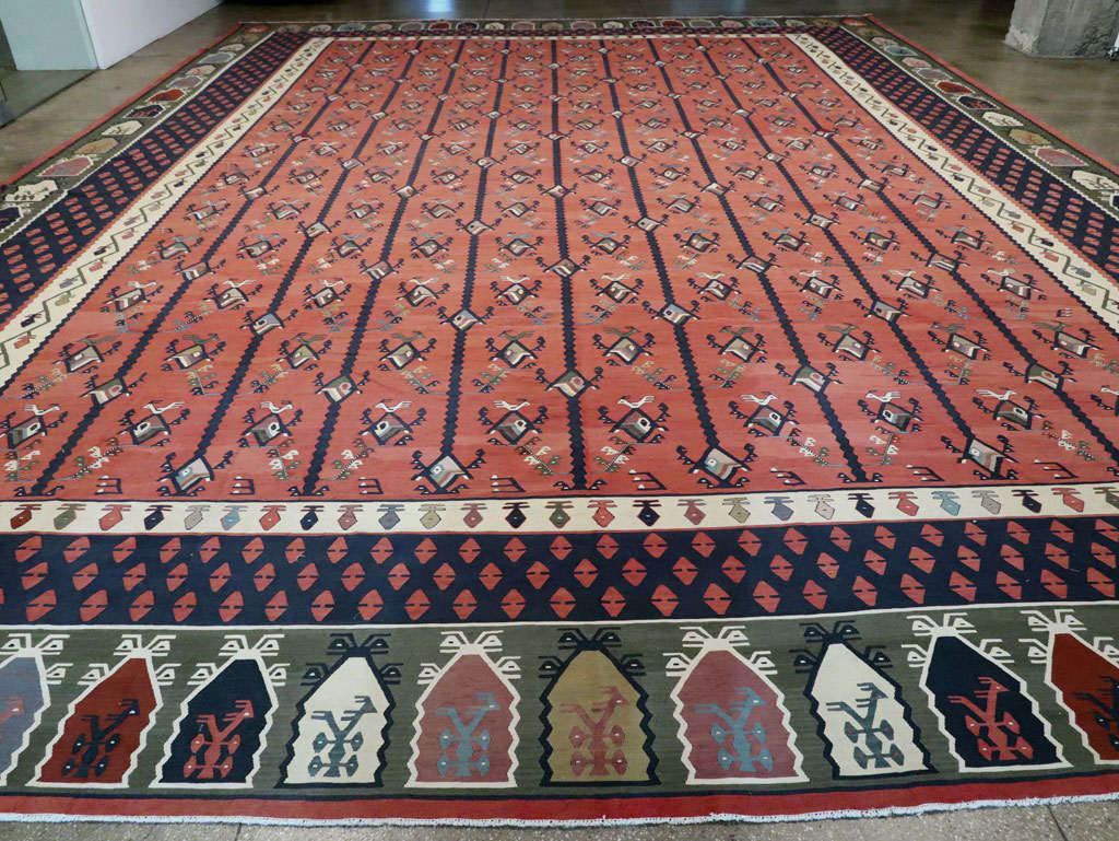 Oversize Vintage Turkish Kilim, No.24086 - Gss