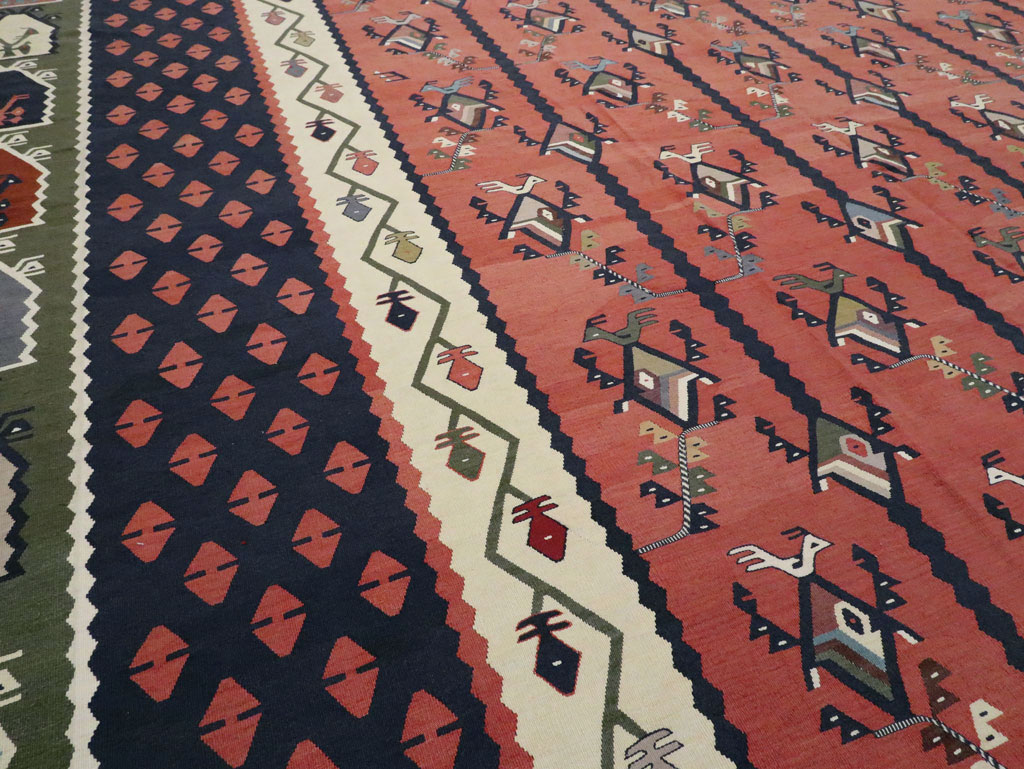 Oversize Vintage Turkish Kilim, No.24086 - Gss