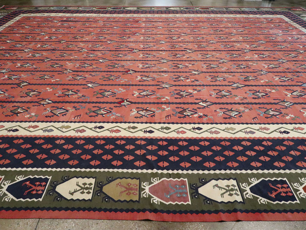 Oversize Vintage Turkish Kilim, No.24086 - Gss