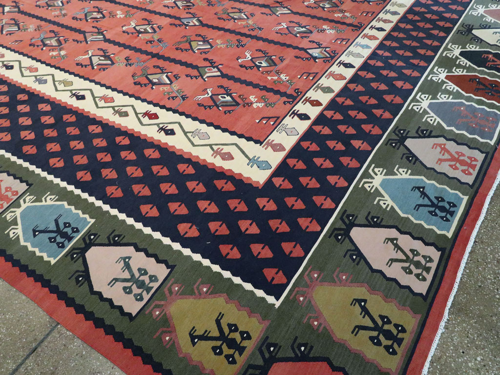 Oversize Vintage Turkish Kilim, No.24086 - Gss