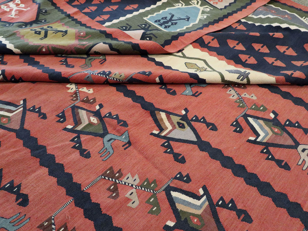 Oversize Vintage Turkish Kilim, No.24086 - Gss