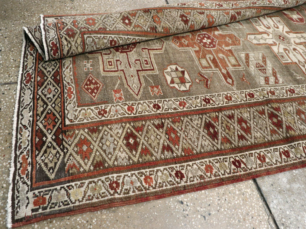 Antique Persian Heriz Long Runner, No.24088 - Gss