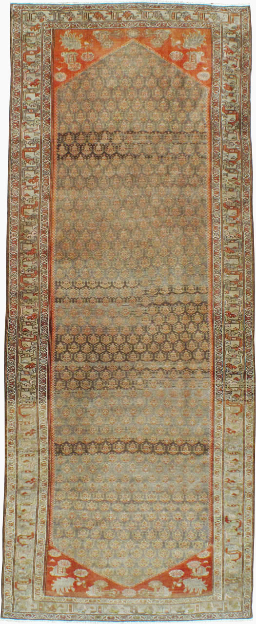 Vintage Persian Malayer Gallery Carpet, No.24091 - Gss