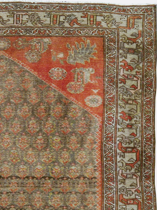 Vintage Persian Malayer Gallery Carpet, No.24091 - Gss