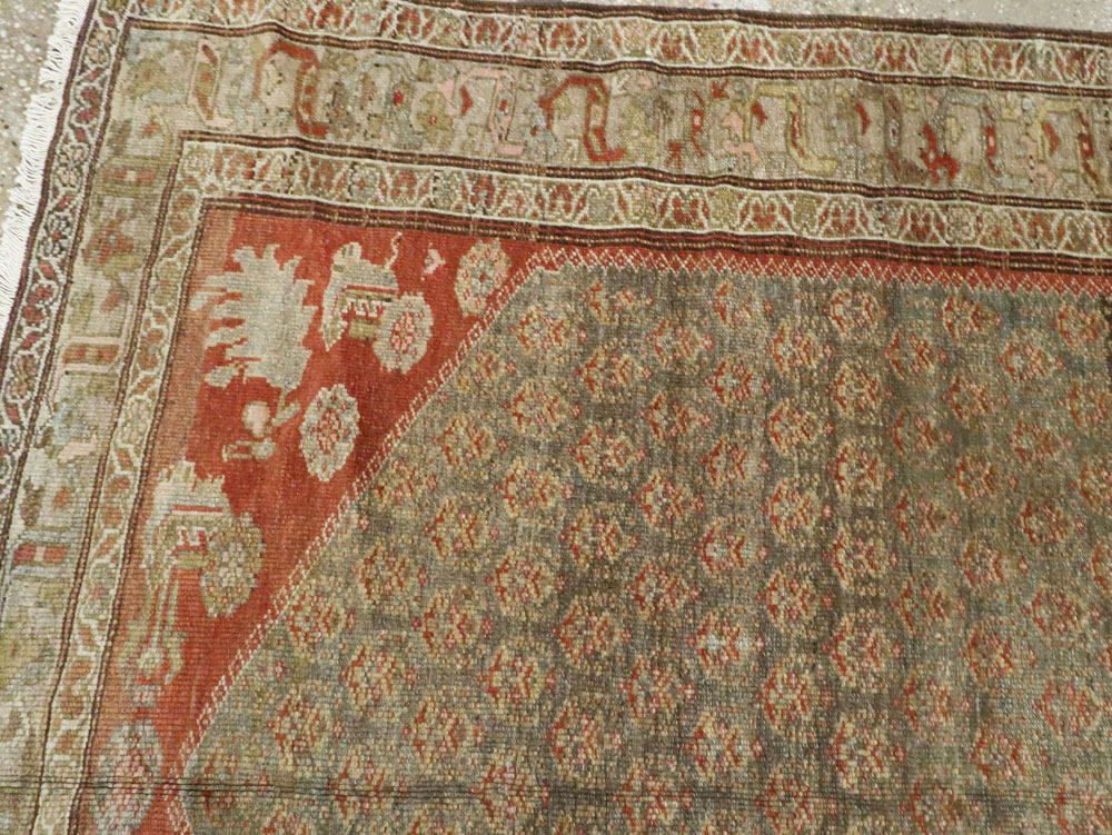 Vintage Persian Malayer Gallery Carpet, No.24091 - Gss