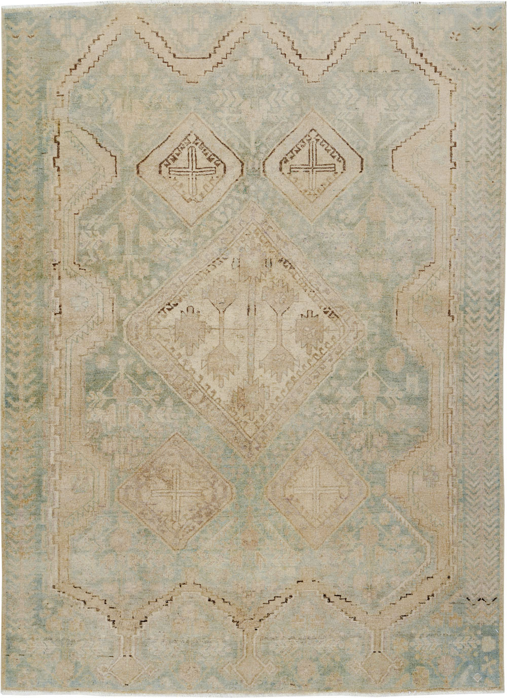 Vintage Persian Afshar Rug, No.24098 - Gss