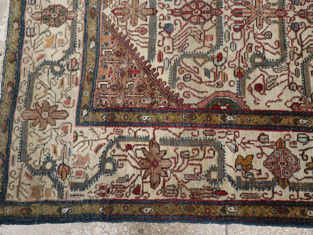 Antique Indian Agra Rug, No.24099 - Gss