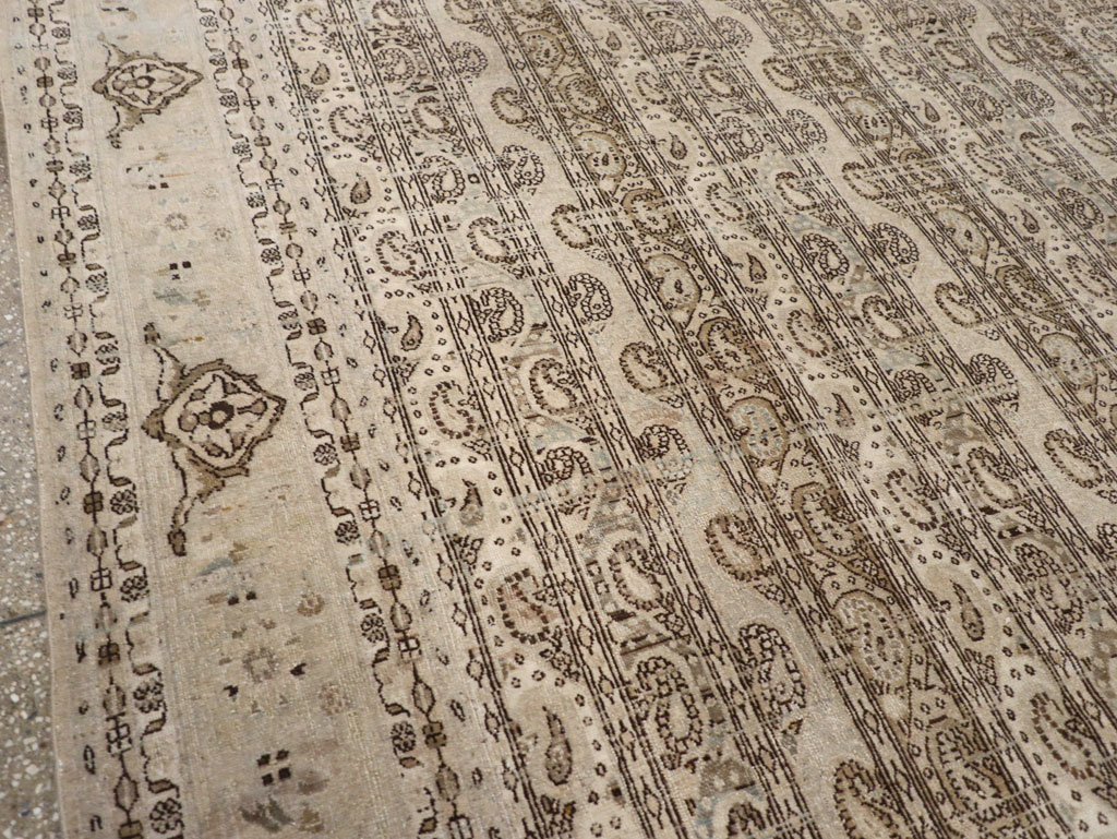 Vintage Persian Quom Room Size Carpet, No.24103 - Gss