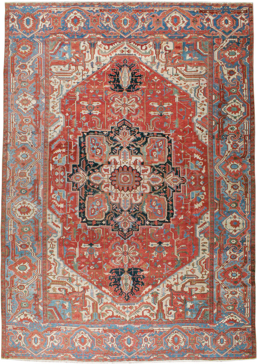 Antique Persian Heriz Carpet, No.24109 - Gss