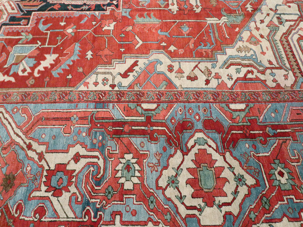 Antique Persian Heriz Carpet, No.24109 - Gss