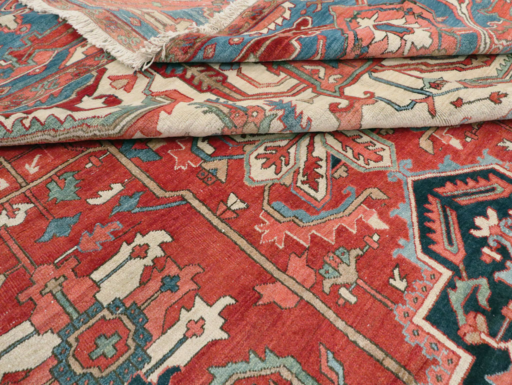 Antique Persian Heriz Carpet, No.24109 - Gss