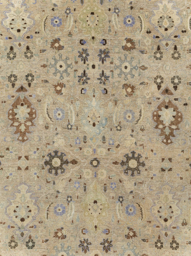 Vintage Persian Mahal Square Room Size Carpet, No.24117 - Gss