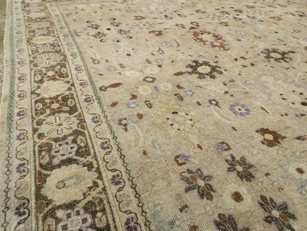 Vintage Persian Mahal Square Room Size Carpet, No.24117 - Gss