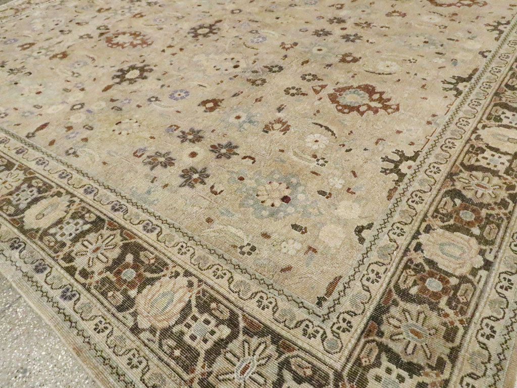 Vintage Persian Mahal Square Room Size Carpet, No.24117 - Gss