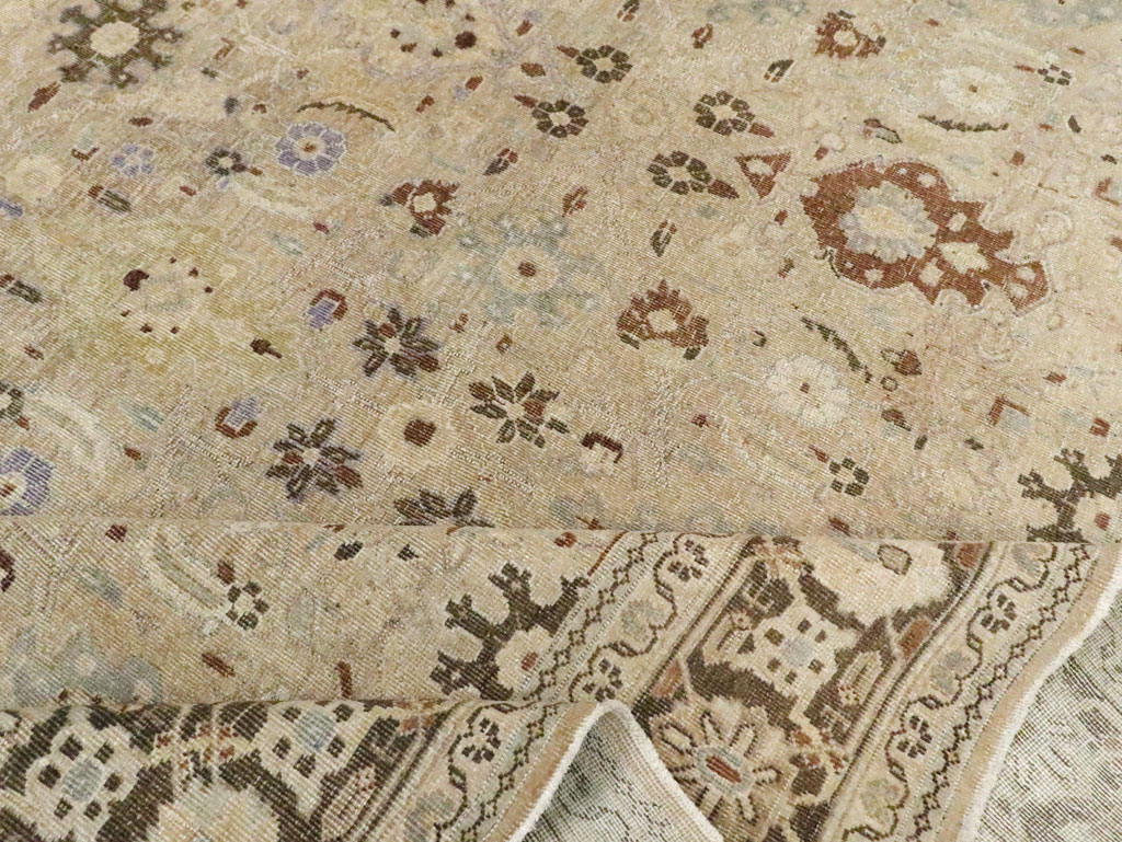 Vintage Persian Mahal Square Room Size Carpet, No.24117 - Gss