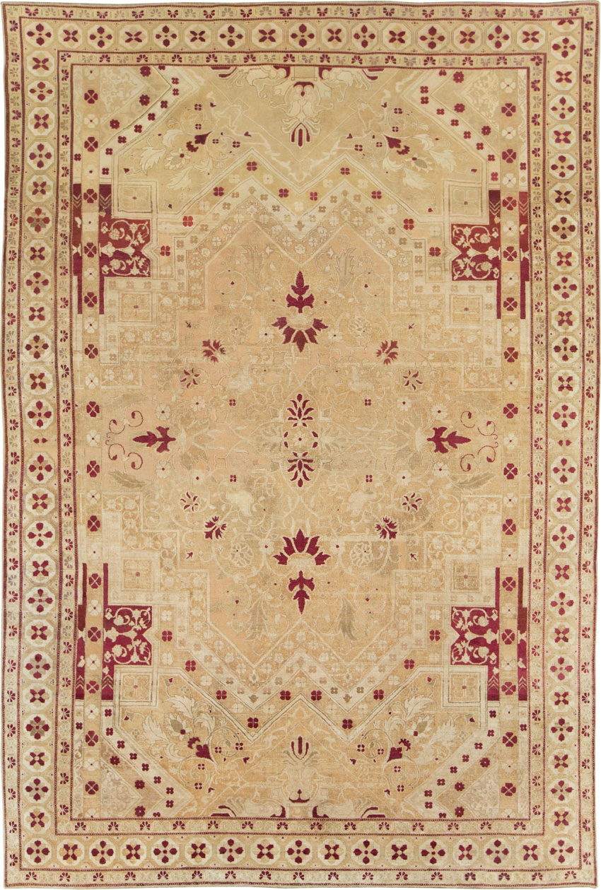Vintage Indian Agra Carpet, No.24135 - Gss