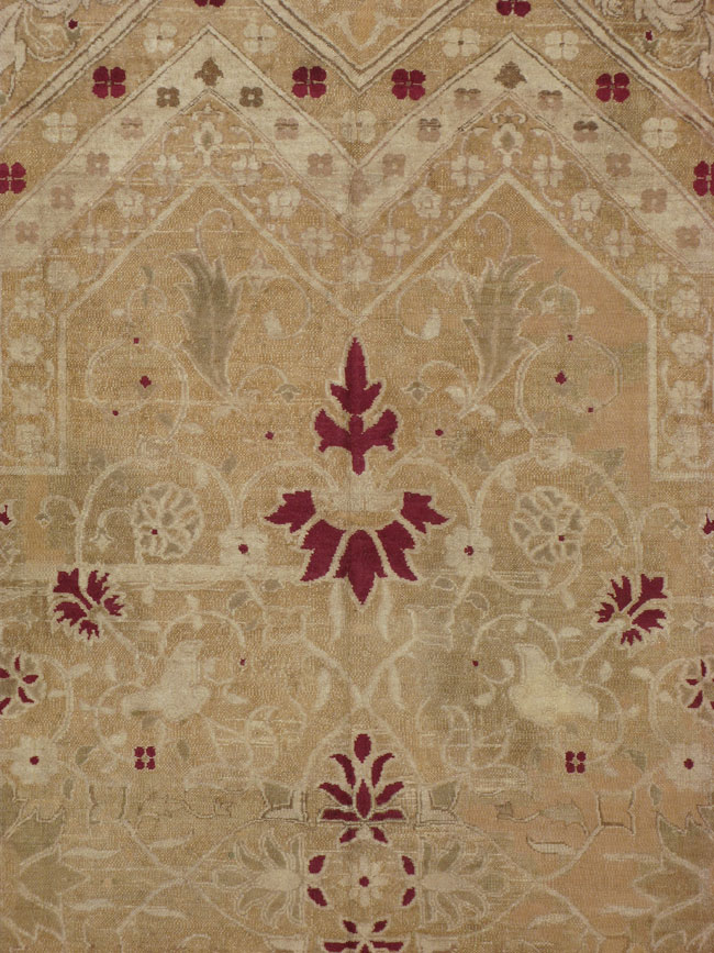 Vintage Indian Agra Carpet, No.24135 - Gss