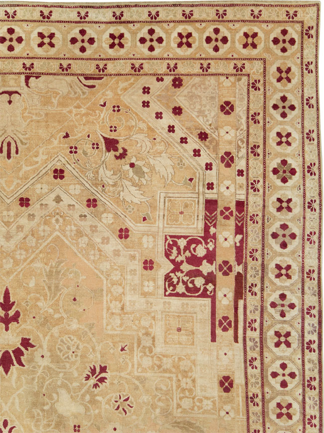 Vintage Indian Agra Carpet, No.24135 - Gss