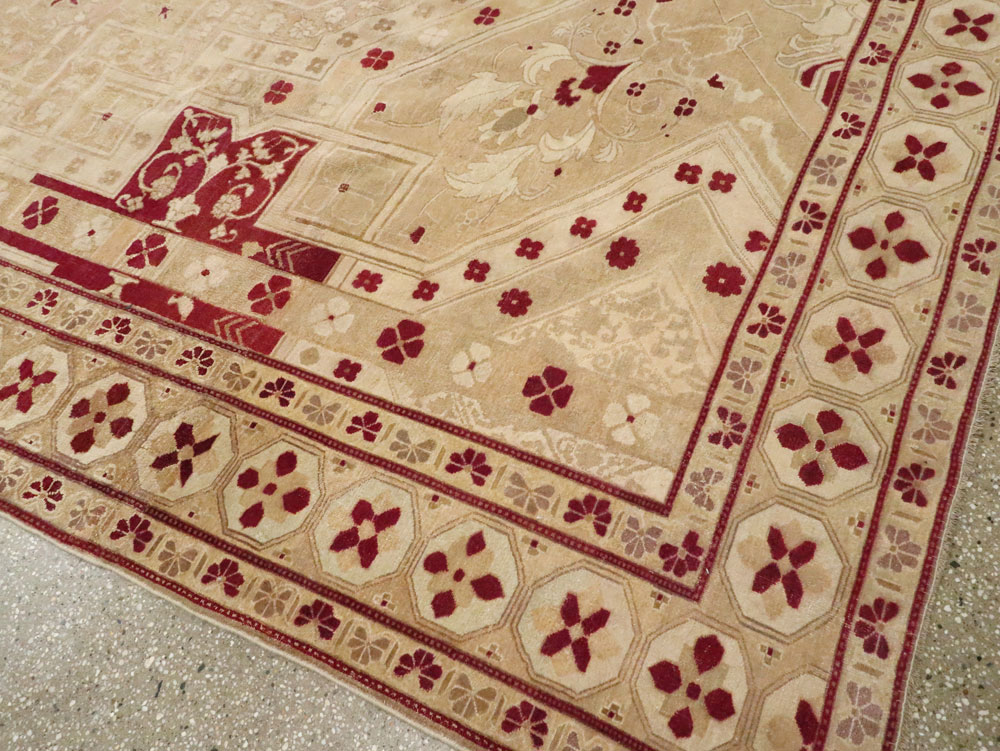 Vintage Indian Agra Carpet, No.24135 - Gss