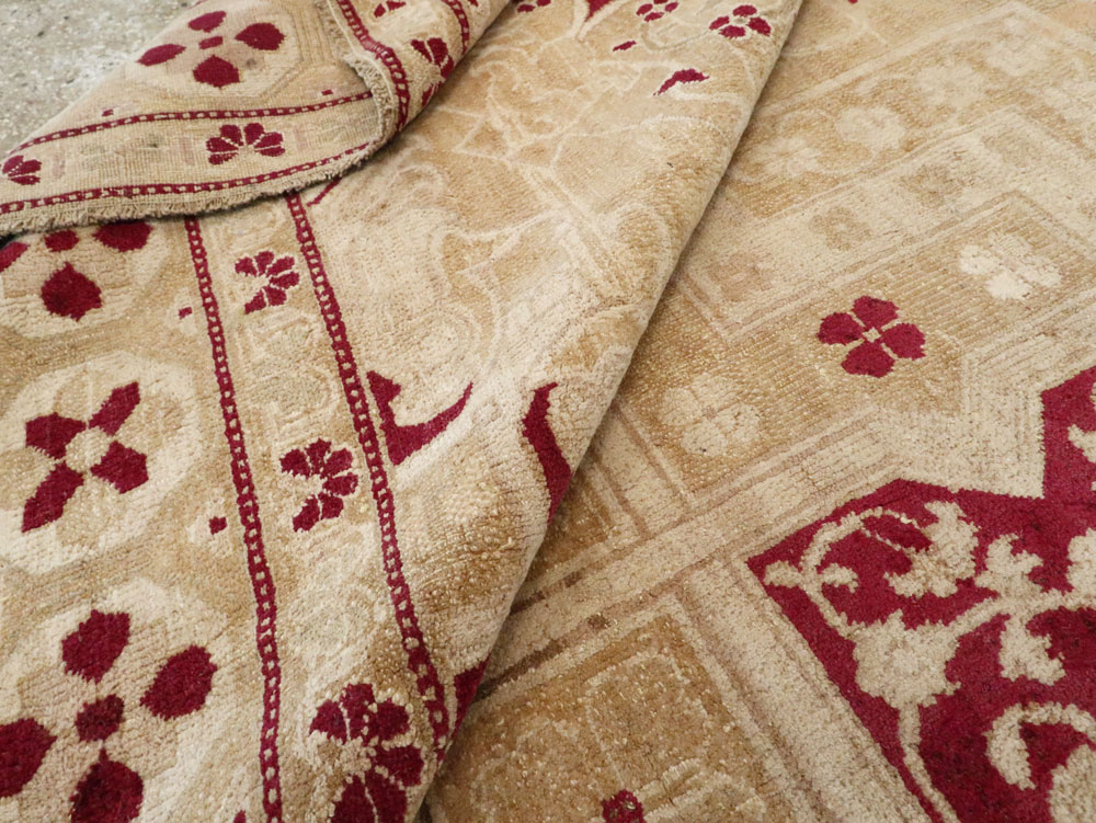 Vintage Indian Agra Carpet, No.24135 - Gss