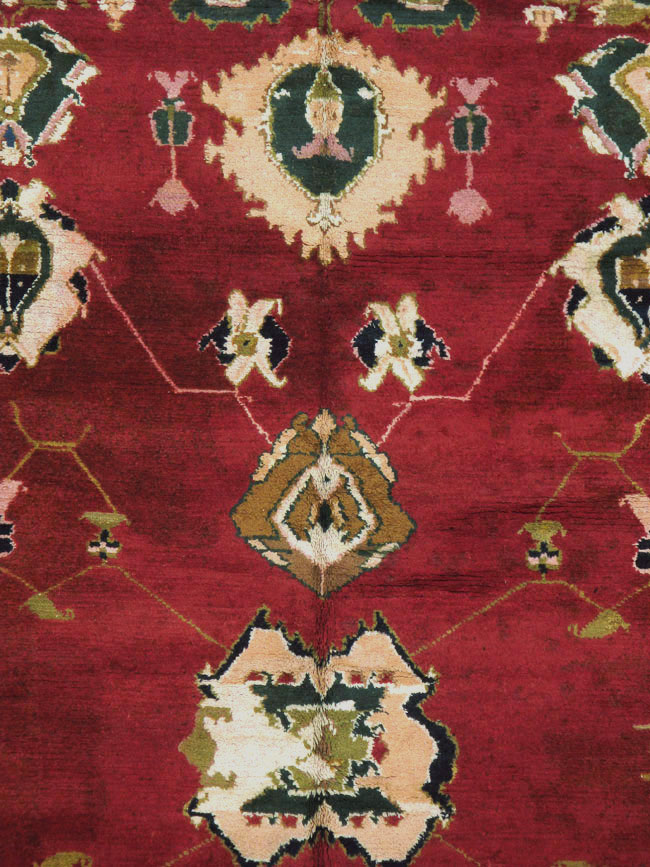 Vintage Indian Mazalpatan Carpet, No.24136 - Gss