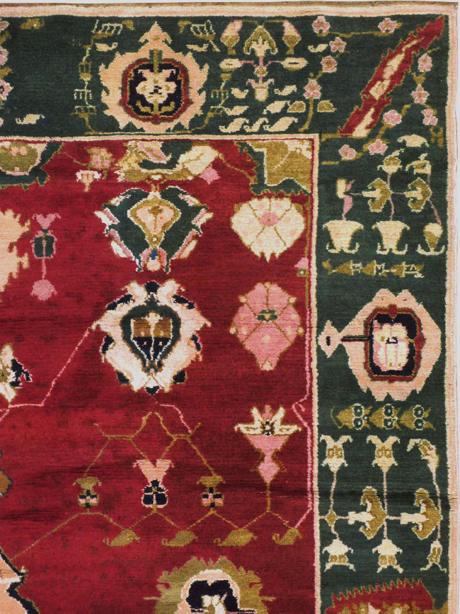 Vintage Indian Mazalpatan Carpet, No.24136 - Gss