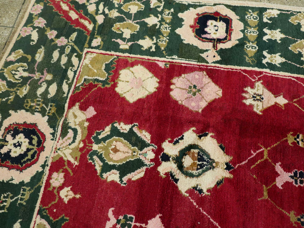 Vintage Indian Mazalpatan Carpet, No.24136 - Gss