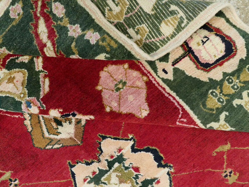 Vintage Indian Mazalpatan Carpet, No.24136 - Gss