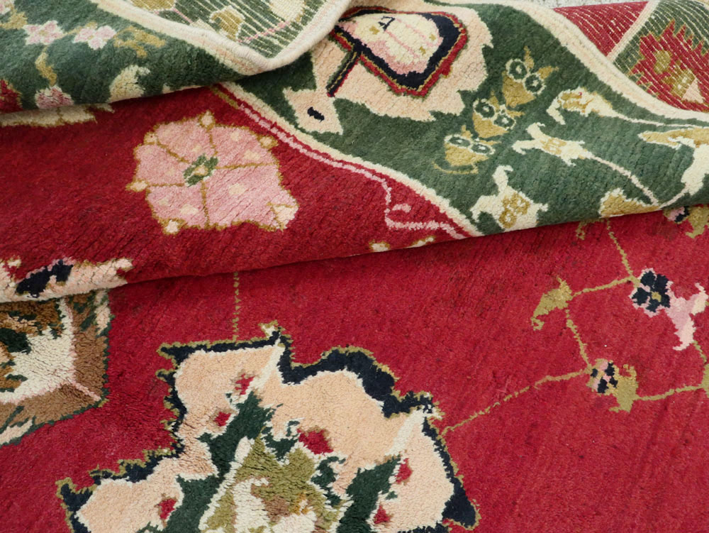 Vintage Indian Mazalpatan Carpet, No.24136 - Gss