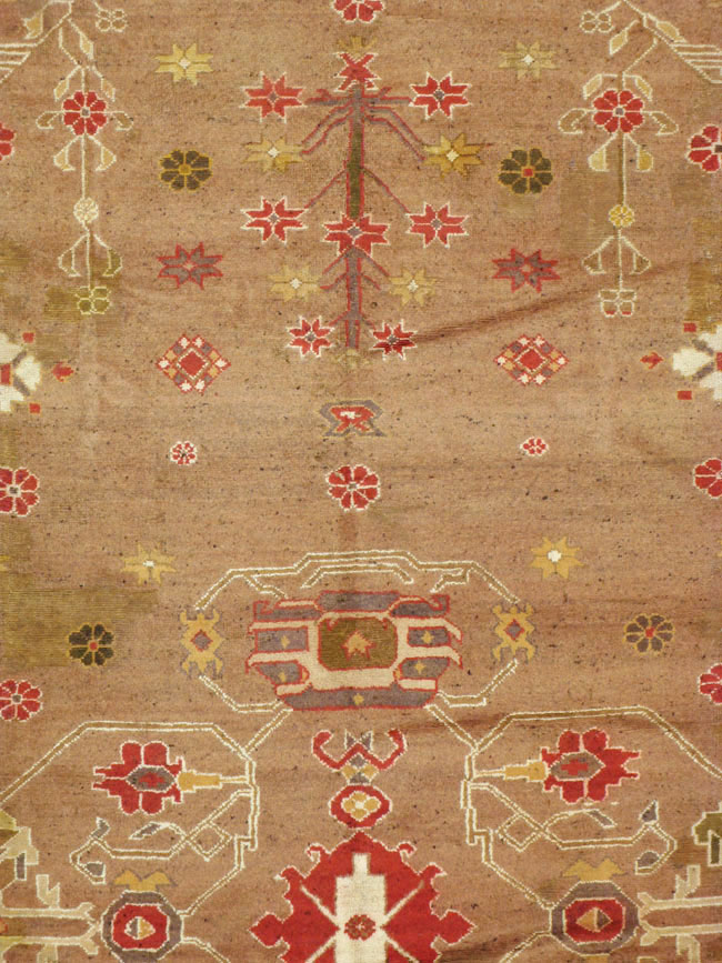 Vintage Indian Mazalpatan Carpet, No.24138 - Gss