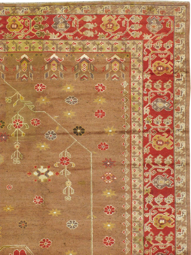Vintage Indian Mazalpatan Carpet, No.24138 - Gss