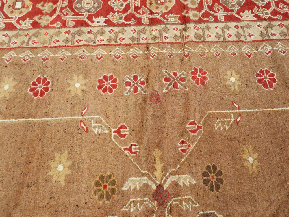 Vintage Indian Mazalpatan Carpet, No.24138 - Gss