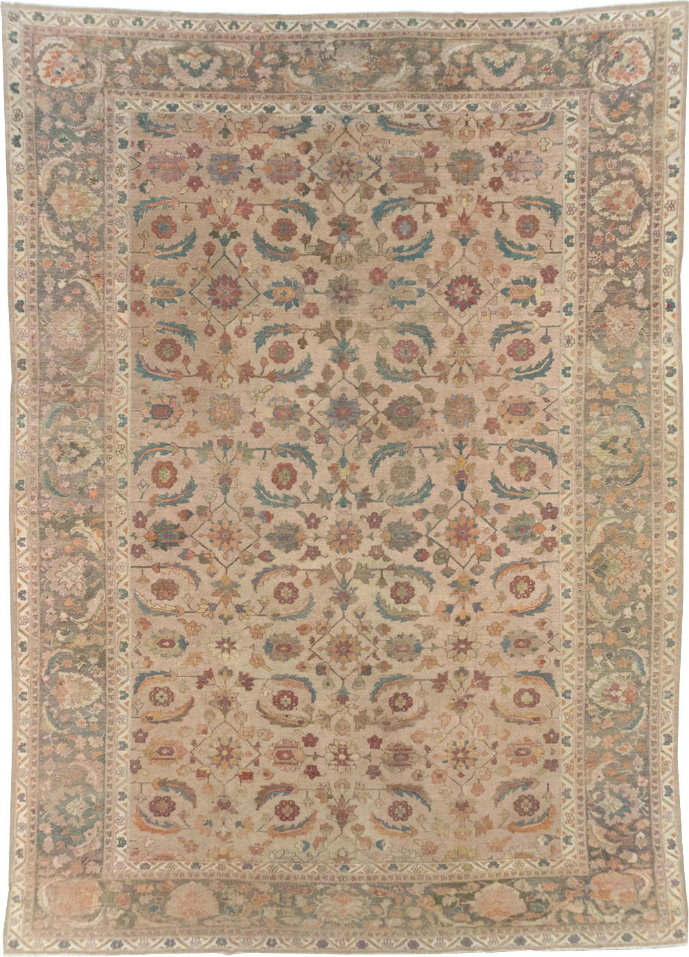 Antique Indian Lahore Large Carpet, No.24155 - Gss